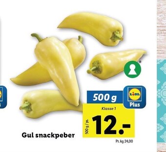 Gul snackpeber
