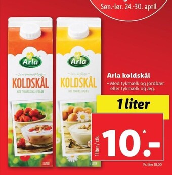 Lidl Arla koldskål tilbud