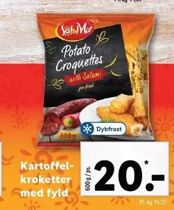 Lidl Kartoffel kroketter m. fyld tilbud