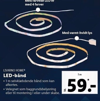 Lidl LED-bånd tilbud