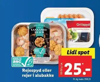 Lidl Rejespyd el. rejer i alubakke tilbud