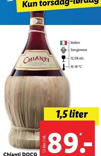 Lidl Chianti DOCG tilbud