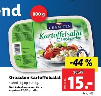 Lidl Graasten kartoffelsalat tilbud