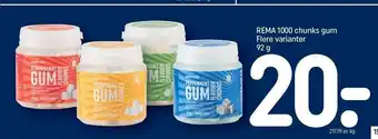 REMA 1000 Rema 1000 chunks gum tilbud