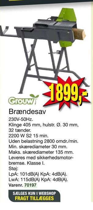 Harald Nyborg Brændesav tilbud