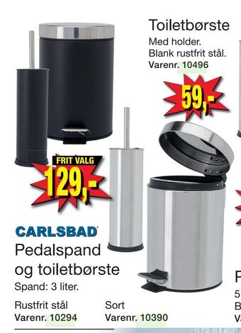 Harald Nyborg Pedalspand og toiletbørste tilbud
