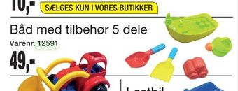 Harald Nyborg Båd med tilbehør 5 dele tilbud