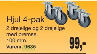 Harald Nyborg Hjul 4-pak tilbud