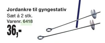 Harald Nyborg Jordankre til gyngestativ tilbud