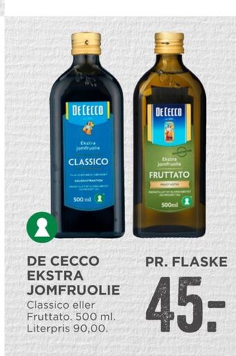 MENY De cecco olivenolie tilbud