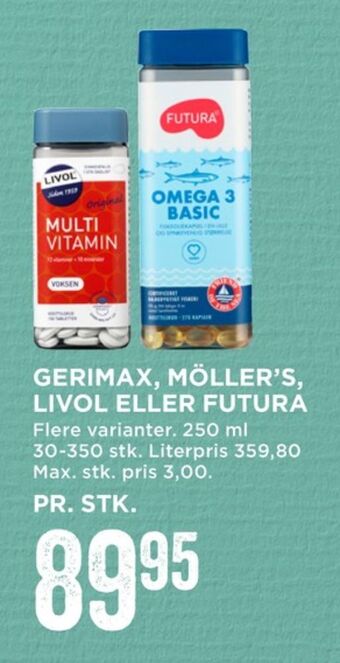 MENY Livol multi vitaminer tilbud