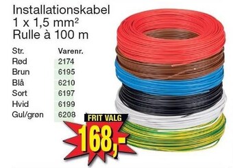 Harald Nyborg Installationskabel tilbud