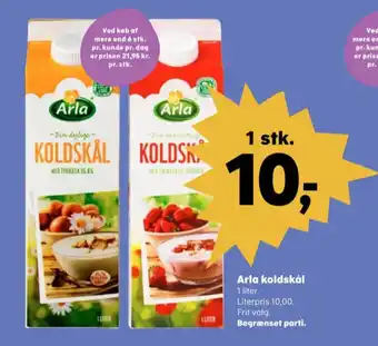 SuperBrugsen Arla koldskål jordbær tilbud