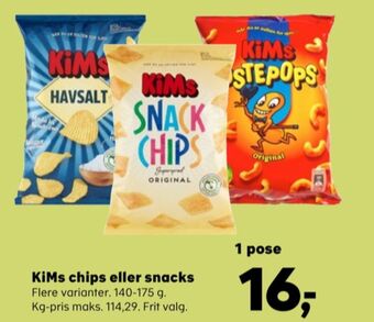 SuperBrugsen Kims chips tilbud