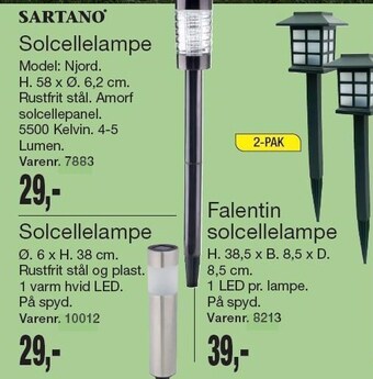Harald Nyborg Solcellelamper tilbud