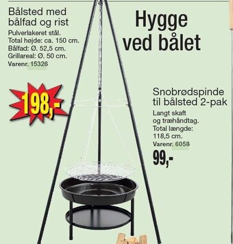 Harald Nyborg Bålsted m. bålfad og rist tilbud