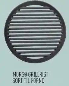Johannes Fog Morsø grillrist sort til Forno tilbud