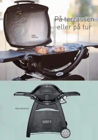 Johannes Fog Weber Q1200 sort el. Weber Q3200 gasgrill tilbud
