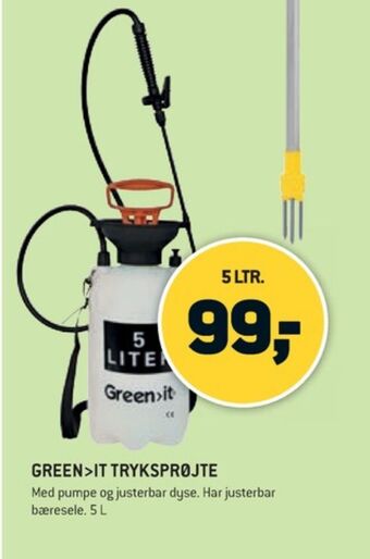 XL-BYG Green it tryksprøjte tilbud