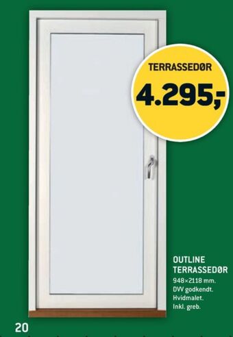 XL-BYG Outline dør tilbud