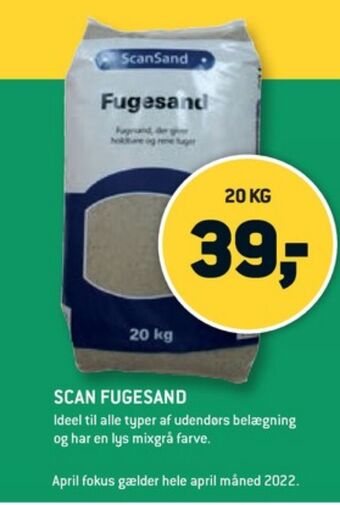 XL-BYG Scansand fugesand tilbud