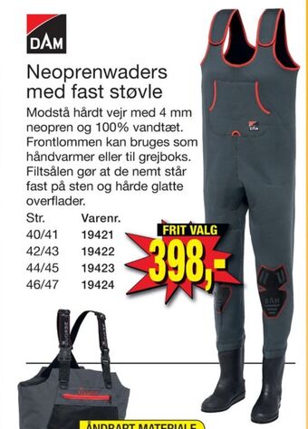 Harald Nyborg Dam waders tilbud