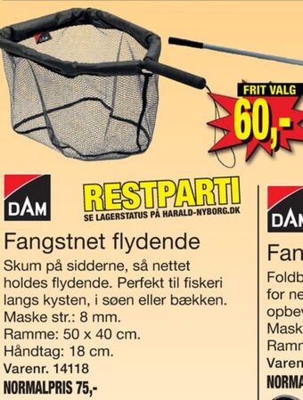 Harald Nyborg Dam fiskenet tilbud