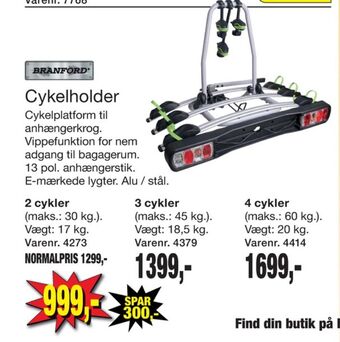 Harald Nyborg Branford cykelholder tilbud