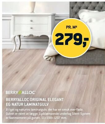 XL-BYG Berryalloc original elegant eg natur laminatgulv tilbud