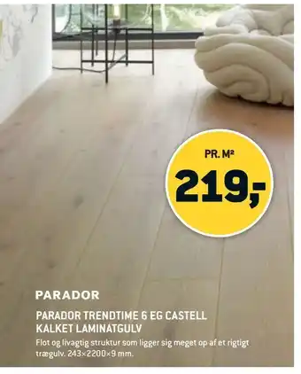 XL-BYG Parador trendtime 6 eg castell kalket laminatgulv tilbud