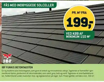 XL-BYG IBF FUNKIS BETONTAGSTEN tilbud