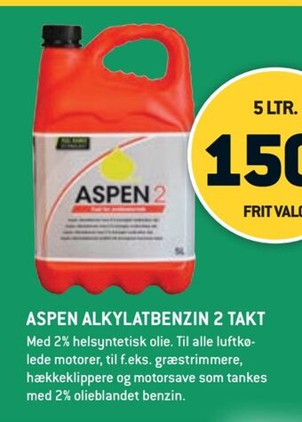XL-BYG Aspen alkylatbenzin 2 takt tilbud
