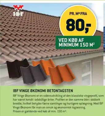 Ibf vinge økonomi betontagsten