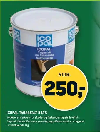 Icopal tagasfalt 5 ltr