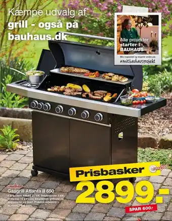 Bauhaus Gasgrill Atlanta II 650 tilbud