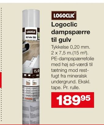 Bauhaus Logoclic dampspærre til gulv tilbud