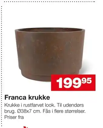 Bauhaus Franca krukke tilbud