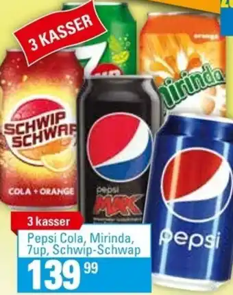 zur Krone Pepsi Cola, Mirinda, 7up, Schwip-Schwap tilbud