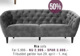 Ilva Ria Sofa tilbud