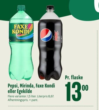 Min Købmand Pepsi max cola tilbud