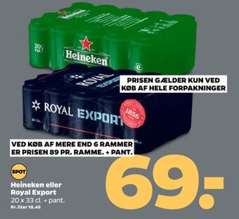 Netto Heineken øl tilbud