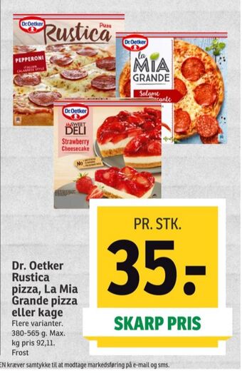 SPAR La mia grande pizza tilbud
