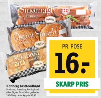 SPAR Kohberg burgerboller tilbud