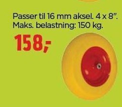 jem & fix Punkterfrit hjul til betonbør tilbud