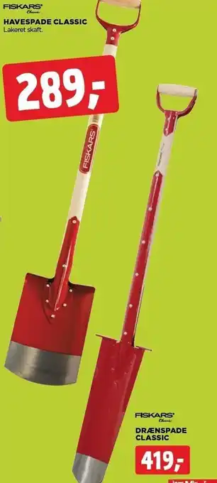 jem & fix Havespade classic el. drænspade classic tilbud