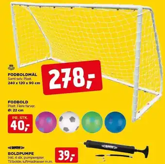 jem & fix Fodboldmål el. fodbolde tilbud