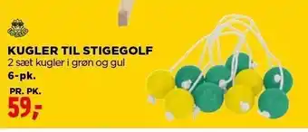 jem & fix Kugler til stigegolf 6-pk. tilbud