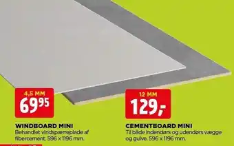 jem & fix Windboard mini el. cementboard mini tilbud