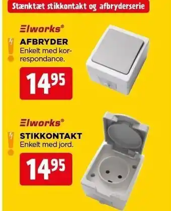jem & fix Afbryder eller stikkontakt tilbud