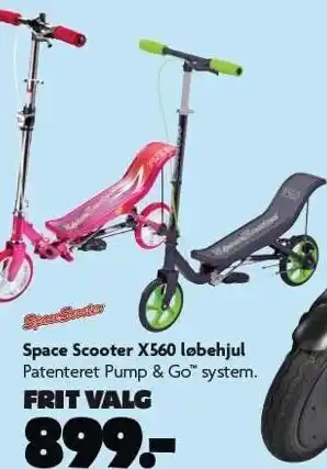 Fætter BR Space scooter X560 løbehjul tilbud